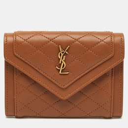 Saint Laurent Paris: Коричневый кошелёк  Gaby