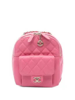 CHANEL Pre-Owned: Розовый рюкзак 