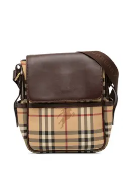Burberry Pre-Owned: Коричневая сумка через плечо 
