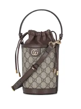 Gucci: Бежевая сумка  Ophidia