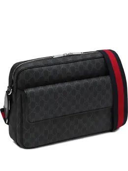 Gucci: Чёрная сумка  GG Supreme