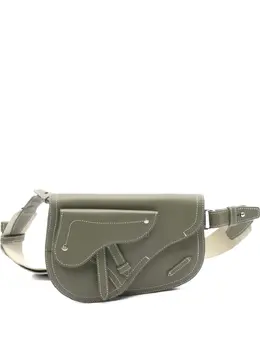 Christian Dior Pre-Owned: Поясная сумка цвета хаки 