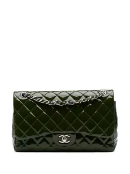 CHANEL Pre-Owned: Зелёная сумка 