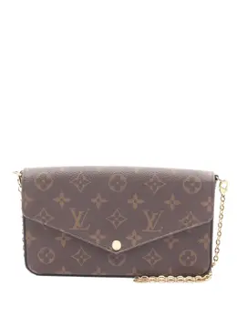 Louis Vuitton Pre-Owned: Коричневая сумка через плечо 