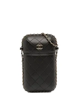 CHANEL Pre-Owned: Чёрная сумка через плечо 