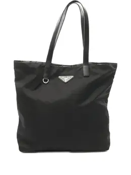 Prada Pre-Owned: Чёрная сумка-шоппер 