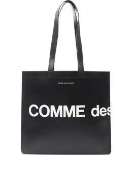 Comme Des Garçons: Чёрная сумка-шоппер 