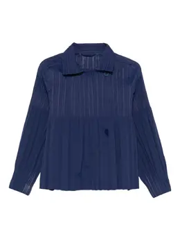 Pleats Please Issey Miyake: Синяя куртка 