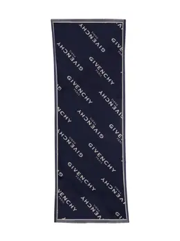 Givenchy: Синий шарф 
