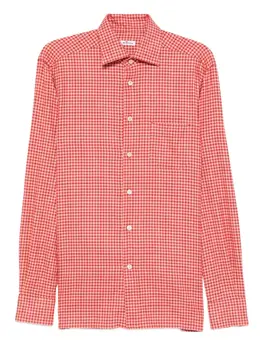 Kiton: Оранжевая рубашка 
