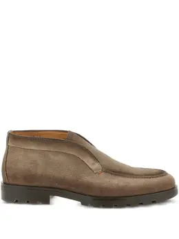 Santoni: Коричневые мокасины 