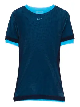 Off-White: Топ в сетку 