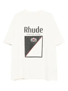 RHUDE: Белая футболка 