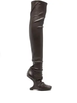 Rick Owens Lilies: Тёмные сапоги 