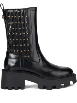 Kurt Geiger London: Чёрные ботинки 