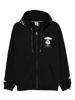 AAPE BY *A BATHING APE®: Чёрная толстовка 