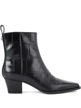 Kurt Geiger London: Чёрные ботинки 