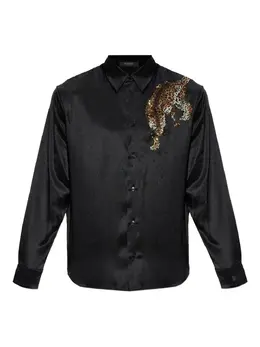 Versace: Чёрная рубашка 