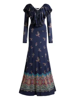 ETRO: Кружевное платье 
