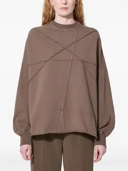 Rick Owens DRKSHDW: Коричневый свитшот 