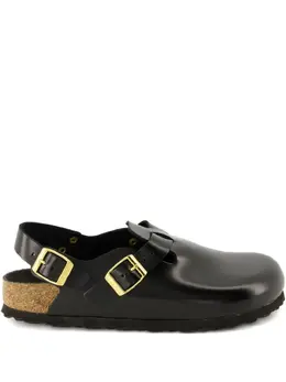 Birkenstock: Чёрные сабо 