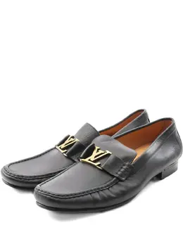 Louis Vuitton Pre-Owned: Чёрные лоферы 