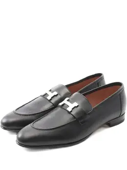 Hermès Pre-Owned: Чёрные лоферы 