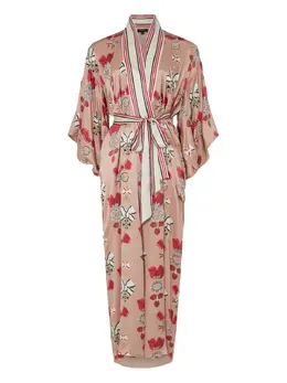 Temperley London: Пальто с растительным принтом 