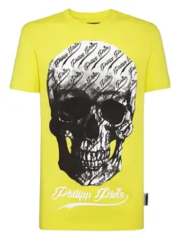Philipp Plein: Жёлтая футболка  Skull