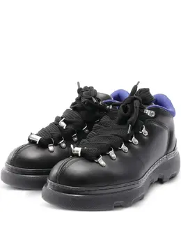Burberry Pre-Owned: Чёрные ботинки 