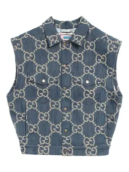 Gucci Pre-Owned: Джинсовый жилет 