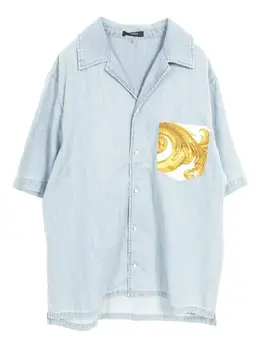 Versace Pre-Owned: Рубашка с карманами 