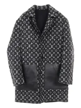 Louis Vuitton Pre-Owned: Чёрное пальто 