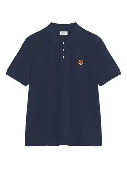 Maison Kitsuné: Синее поло 