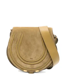 Chloé: Коричневая сумка  Marcie