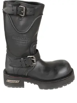 Balenciaga: Чёрные ботинки 