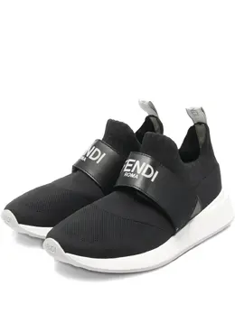 Fendi Pre-Owned: Чёрные кроссовки 