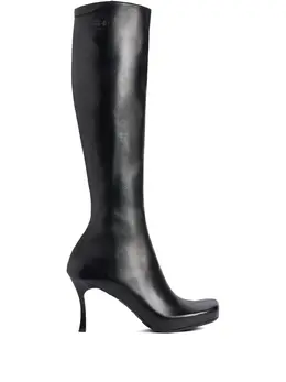Balenciaga: Чёрные ботинки 