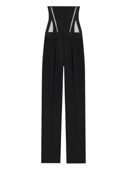 Mugler: Чёрные брюки 