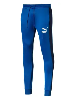 PUMA: Голубые брюки  Iconic T7