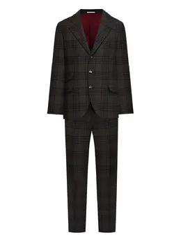 Brunello Cucinelli: Коричневый костюм 