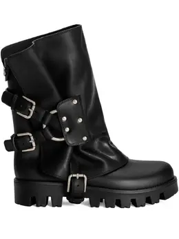 Dolce & Gabbana: Чёрные ботинки  Biker