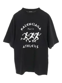 Balenciaga Pre-Owned: Чёрная футболка 
