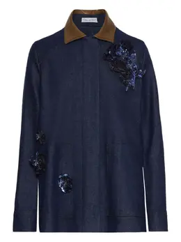 Oscar de la Renta: Куртка с блёстками 