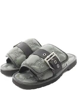 Gucci Pre-Owned: Зелёные сандалии 