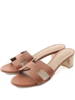 Hermès Pre-Owned: Коричневые сандалии 