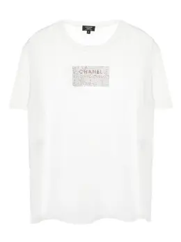 CHANEL Pre-Owned: Белая футболка 