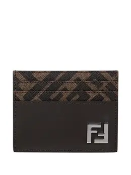 FENDI: Коричневый картхолдер 