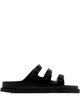 Birkenstock: Чёрные сандалии 