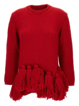 Comme Des Garçons: Красный свитер 
